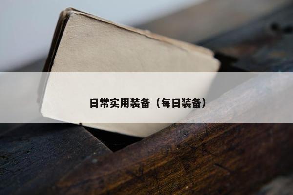日常实用装备（每日装备）