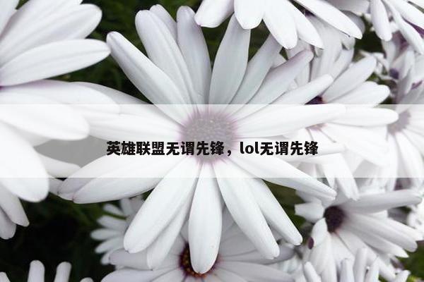 英雄联盟无谓先锋，lol无谓先锋