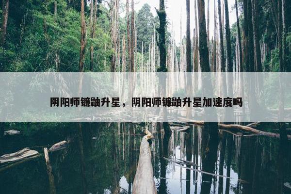 阴阳师镰鼬升星，阴阳师镰鼬升星加速度吗
