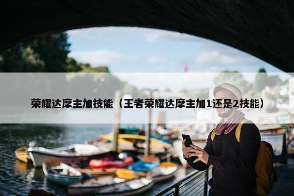 荣耀达摩主加技能（王者荣耀达摩主加1还是2技能）
