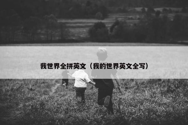 我世界全拼英文（我的世界英文全写）